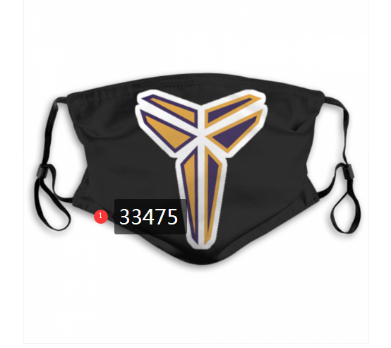 2021 NBA Los Angeles Lakers #24 kobe bryant 33475 Dust mask with filter->nba dust mask->Sports Accessory